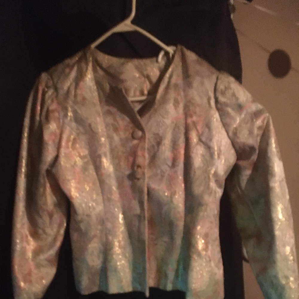 2 piece vintage multi floral dress